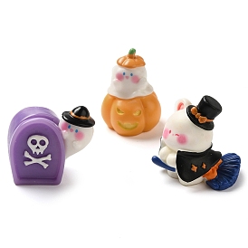 Halloween Ornaments, Resin Ghost Figurines Statues for Home Desktop Decoration