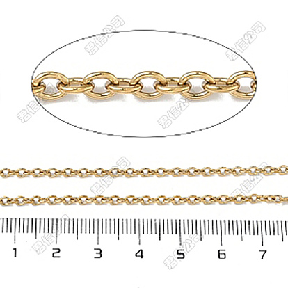 304 Edelstahlkabelketten, Ionenbeschichtung (ip), gelötet, mit Spule