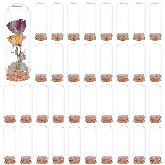 48 устанавливает пустые стеклянные пробирки, с пробкой, контейнер для бисера, бутылка желаний, трубка