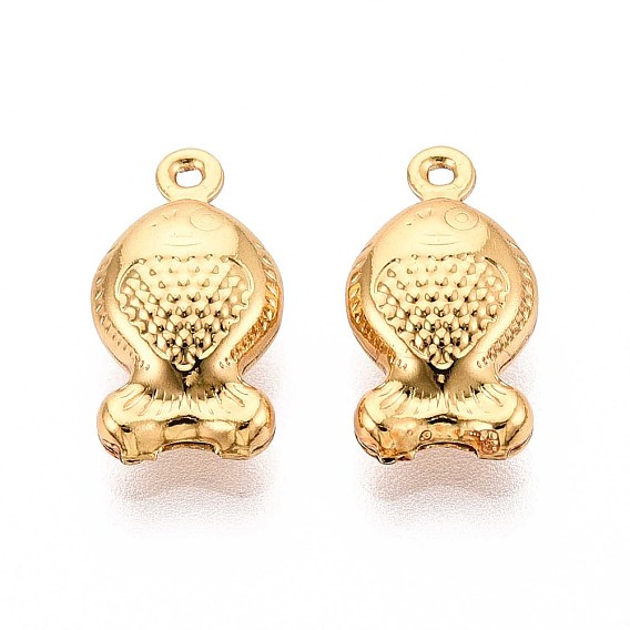 304 подвески из нержавеющей стали, рыбы прелести, ионное покрытие (ip)