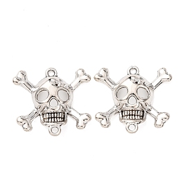 Тибетском стиле настройки подключения сплав горный хрусталь, Хэллоуин череп