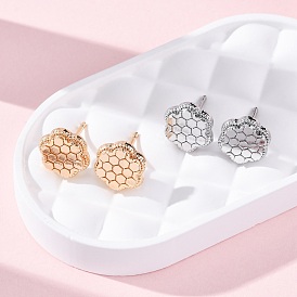 Латунь серьги, цветок