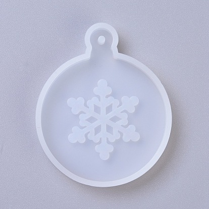 Pendant Silicone Molds, Resin Casting Molds, For UV Resin, Epoxy Resin Jewelry Making, Christmas Snowflake
