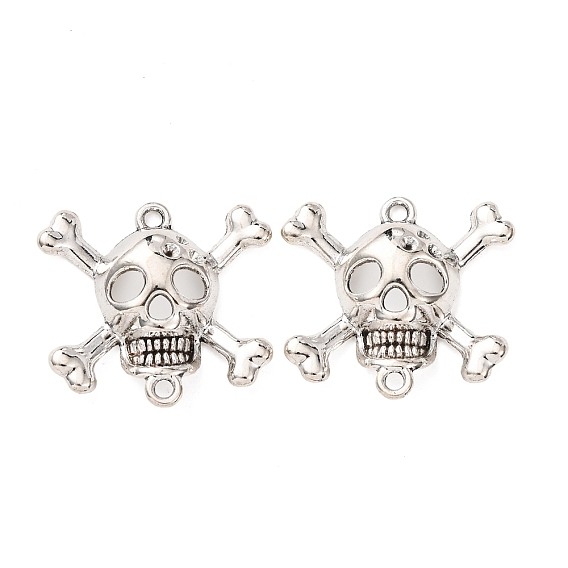 Тибетском стиле настройки подключения сплав горный хрусталь, Хэллоуин череп