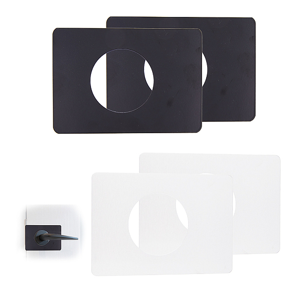 Усилительные пластины из нержавеющей стали для дверей, дверная ручка/рычаг/ригель, фиксирующая накладку-заглушку, запчасти для ремонта дверных замков