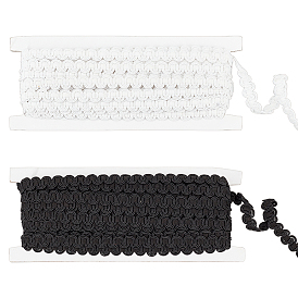 2 карты 2 цвета 10м волнистая лента из полиэстера, аксессуары для одежды, плоский