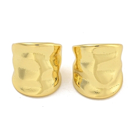 Rack Plating Brass Cuff Earrings, Cadmium Free & Lead Free