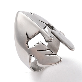 304 Stainless Steel Spartan Soldier Helmet Finger Rings for Men