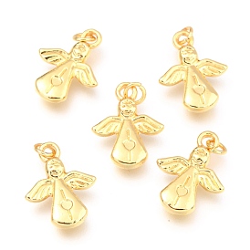 Alloy Pendants, Long-Lasting Plated, with Jump Ring, Angel
