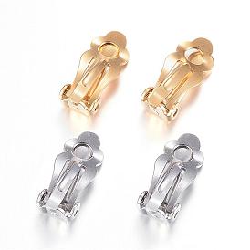 Ion Plating(IP) 304 Stainless Steel Clip-on Earring Findings