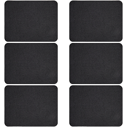 12 шт. заплатки для ремонта из искусственной джинсовой ткани, пришиваемые утюгом/приклеиваемые, прямоугольные