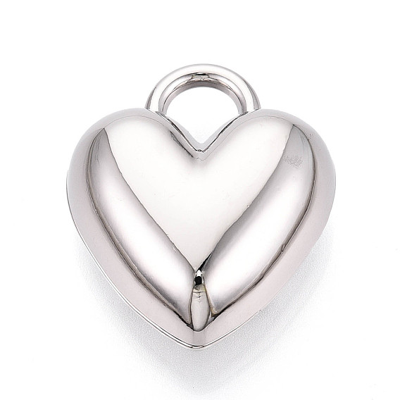 Подвески из полого сплава с пластинчатым покрытием для крепления на стойке, сердце прелести, без кадмия и без свинца