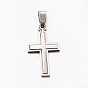 Tarnish Resistant Personalized 201 Stainless Steel Cross Pendants