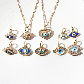 Evil Eye Women's Necklace with Copper Plated Real Gold Pendant by Xihuan - Eye-catching Fashion Accessory