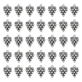 100шт. подвески из сплава в тибетском стиле в виде винограда, без кадмия и без свинца