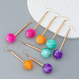 Cute Resin Lollipop Earrings - European and American Style, Girl's Heart Accessories.