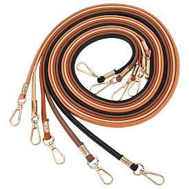 5 шт 5 цвета ремни сумки из искусственной кожи, с поворотными застежками сплава