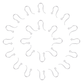 100шт. прозрачные смоляные крючки для сережек, с горизонтальными петлями