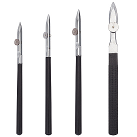 1pc 4styles iron art linespens, ручка для маскировки тонких линий, с деревянными ручками