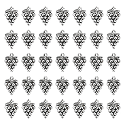 100шт. подвески из сплава в тибетском стиле в виде винограда, без кадмия и без свинца