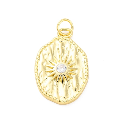 Латунные микро проложить кубического циркония подвески, без кадмия и без свинца, солнечные чары, с целью перехода в кольце