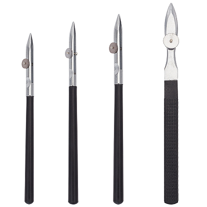 1pc 4styles iron art linespens, ручка для маскировки тонких линий, с деревянными ручками