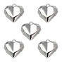 Rack Plating Alloy Pendants, Cadmium Free & Lead Free & Nickle Free, Heart Charm