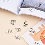 Dolphin 304 Stainless Steel Pendants, 21x16x4mm, Hole: 2mm