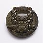 Natural Golden Sheen Obsidian Carven Pendants, Pixiu
