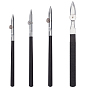1pc 4styles Eisenkunst-Linealstifte, Feinlinien-Maskierungsstift, mit Holzgriffen