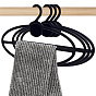 Plastic Scarf Display Hangers, Closet Organizers for Scarves, Shawl, Tie, Belts, Flat Round/Oval