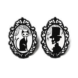 Овальные эмалированные значки, булавки для лацканов из сплава для одежды рюкзака