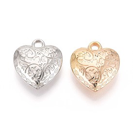 Пластмассовые подвески ccb, Сердце со цветками 