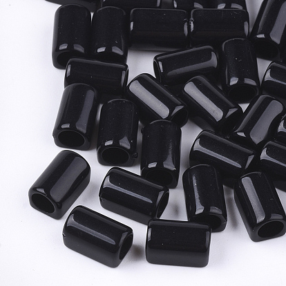 Acrylic European Beads, Large Hole Beads, Cuboid
