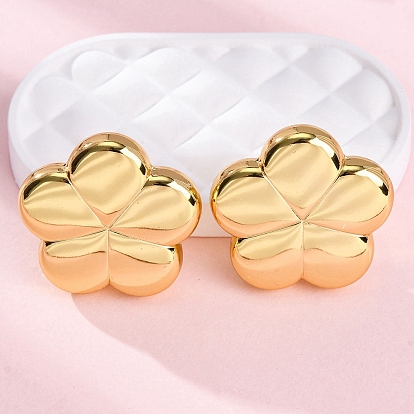 Женские серьги-гвоздики с цветком 304 из нержавеющей стали