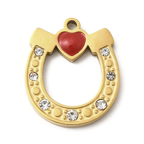 304 нержавеющей стальной эмали подвески, со стразами, ионное покрытие (ip), подвески в виде подковы