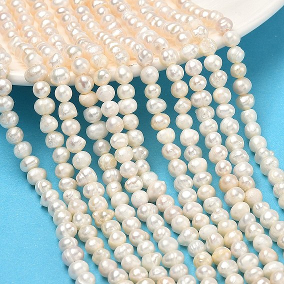 Нити из натурального культивированного пресноводного жемчуга, картофель, класс А