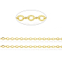 Brass Cable Chains, Soldered, with Spool, Nickel Free