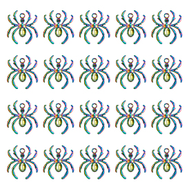 30подвески из сплава со стразами, без кадмия и без свинца, хэллоуин паук прелести