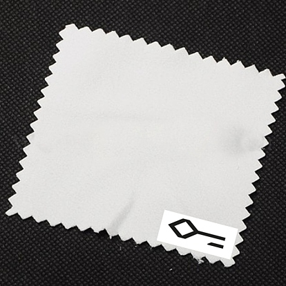 Customed Suede Fabric Silver Polishing Cloth, Jewelry Cleaning Cloth, Sterling Silver Anti-Tarnish Cleaner, Square