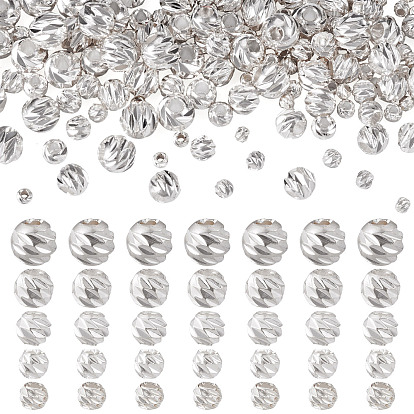 150 шт 5 стили латунные бусины, долговечный, спираль круглый, без никеля 