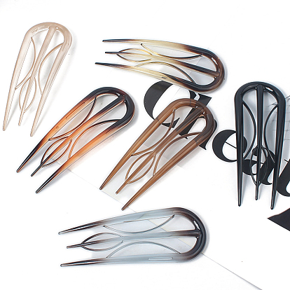 Вилки для волос из смолы, аксессуары для волос для женщин