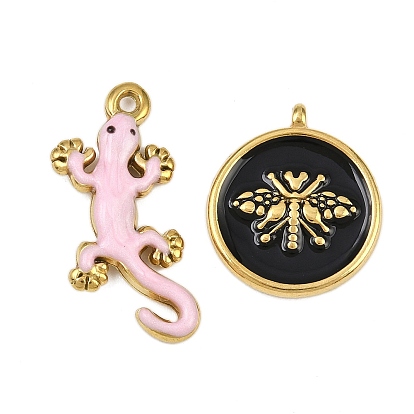 304 подвески из нержавеющей стали, с эмалью, ионное покрытие (ip), золотые