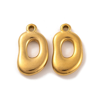 Ионное покрытие (ip) 304 подвески из нержавеющей стали, овальные амулеты