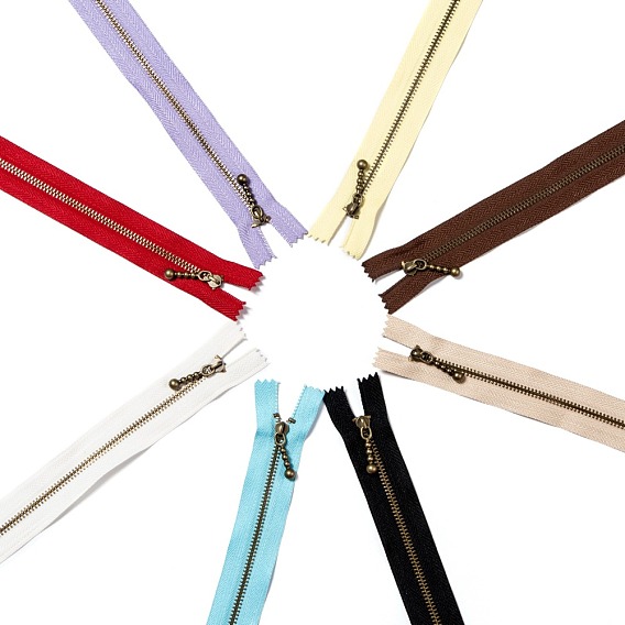 Garment Accessories, Nylon Closed-end Zipper, with Metal Zipper Puller, Zip-fastener Component