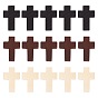 Wood Pendants, Dyed, Cross