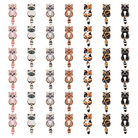 42 шт. 7 цвета светло-золотая стойка покрытие сплав эмаль подвески, без кадмия, без никеля и без свинца, кошачье очарование