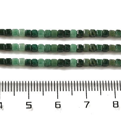 Natural African Jade Beads Strands, Cube