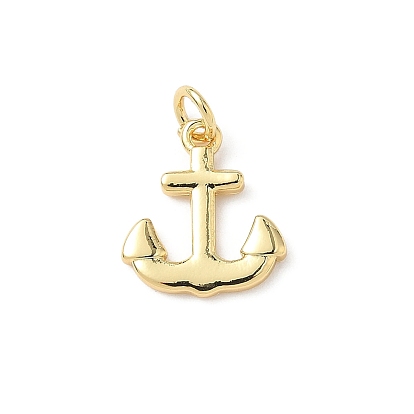 Латунные подвески, с целью перехода в кольце, Якорь прелести, без свинца и без кадмия, долговечный, стойки покрытие