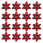 16Pcs Glass Sew On Patches, Cloth Appliques, Flower